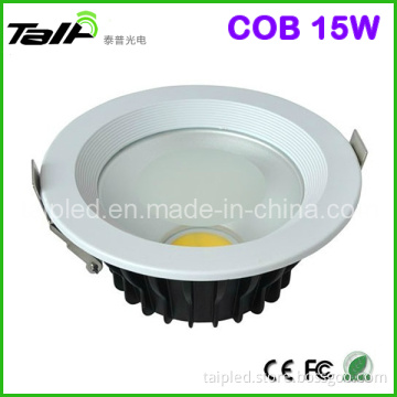 High Quality 15W COB Dimmable LED Downlight Recessed LED Downlighting 3 Years Warranty